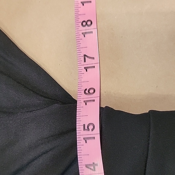 Kimi + Kai Maternity Size S Black Little Black Dress, Tan with Black Mesh Inset - Picture 11 of 15